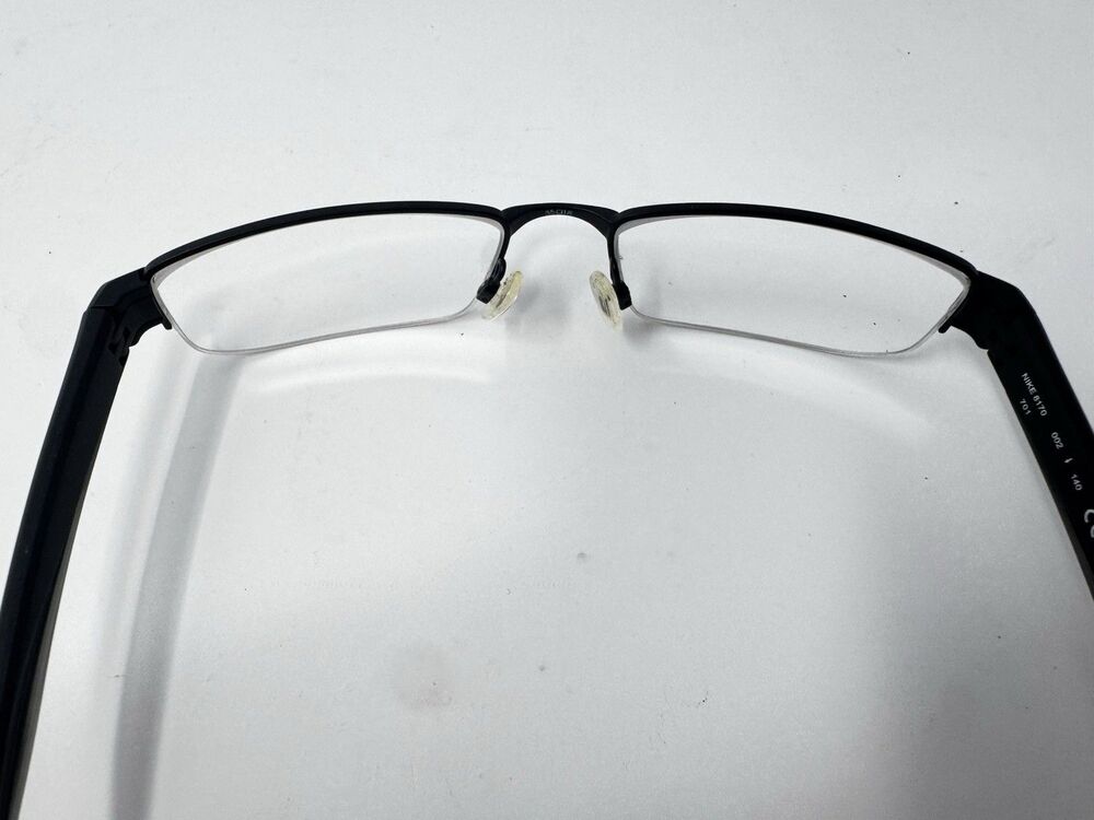 Nike 8170 002 Black Half Rim Eyeglass Frames 55-18-140 Authentic - Picture 7 of 9